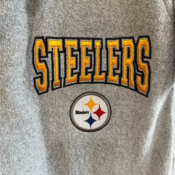 NWT! Men’s Pittsburg Steelers gray Ansley fleece jogger lounge sweatpants Small - Picture 3 of 4